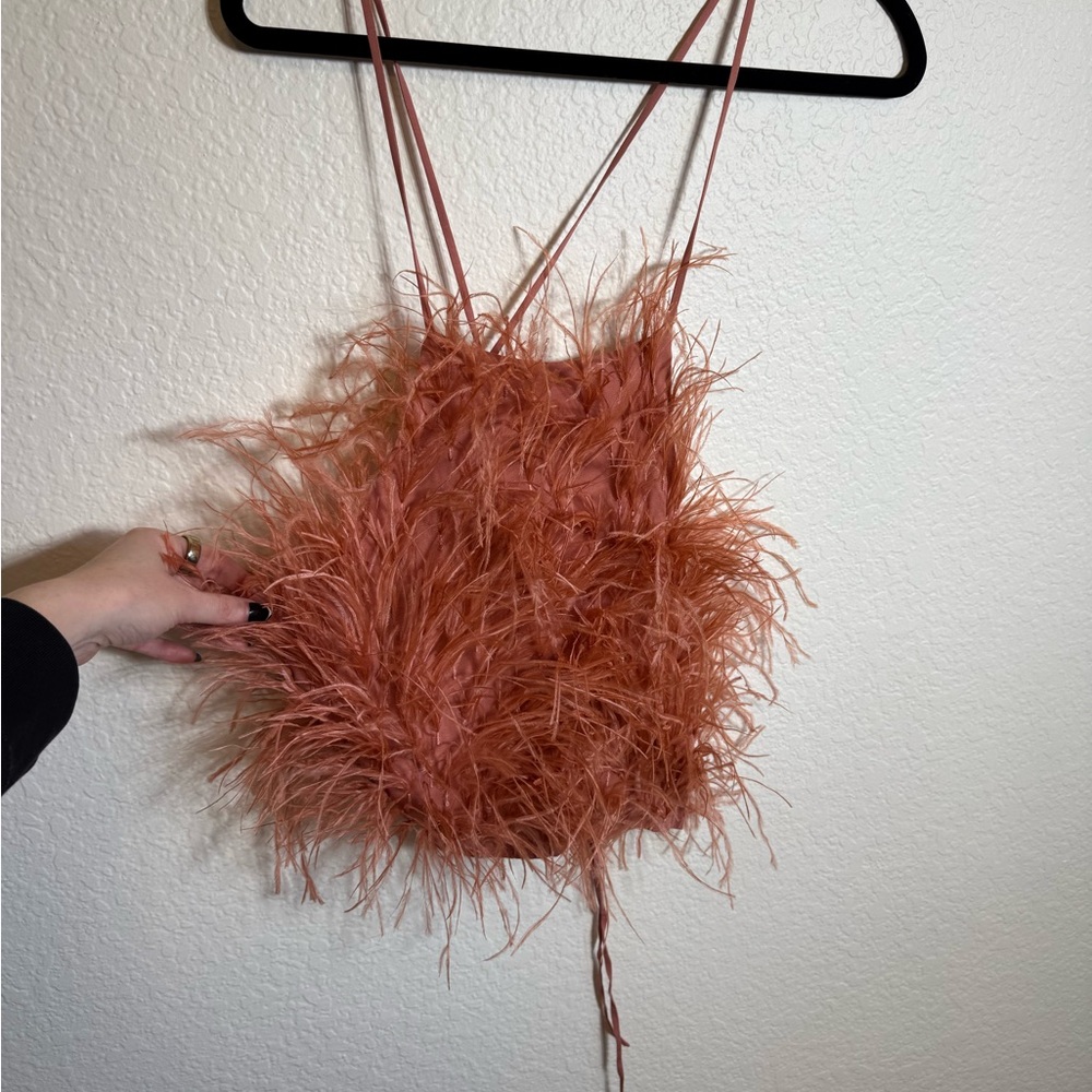 Cult Gaia Feathered Tank Top Joey Top - Picture 4 of 9